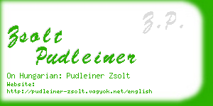 zsolt pudleiner business card